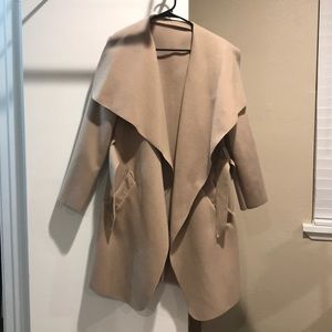 *CLOSET CLOSING* Tan ruffle trench coat from Paris